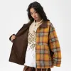 Veste en tweed pour femme Printemps 2024 Nouveau en japonais Y2K Vintage Vêtements d'extérieur externes Jaune Plaid Vêtements de luxe pour femmes Ventes c1Jy #