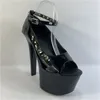 Tanzschuhe 17 cm High Heel Bühne Sexy Modell Nachtclub Tanzen Versuchung Nietendekoration