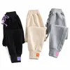 Neue graue Damen Jogginghose Herbst Winter Baggy Streetwear Oversize Sporthose Schwarz Winter Dicke Jogger Streetwear Hose F1su #