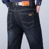 2023 uomini di marca dritto elastico Cott Jeans Uomo Fi Busin casual stile classico Jean Denim Pantaloni Pantaloni Big Size28-40 f1dI #