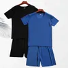 Herren -Pyjamas Set Summer Boxer Slips atmungsaktive coole Kurzschlären T -Shirt Pyjama Shorts Schnell trocken männliche Hauswear Hochqualität 240326