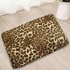 Tapetes de banho colorido leopardo impressão quarto casa porta de boas-vindas cozinha banheiro banheiro flanela absorvente antiderrapante tapete lavável