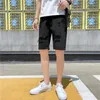 Summer New White Denim Shorts Raped proste Slim Slim Classic Fi Stretch Pants Casual Prosty Male Hole krótkie dżinsy F48K#