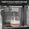 Mcilpoog ES317 Fully Automatic Espresso Machine,Milk Frother,Built-in Grinder,Intuitive Touch Display,7 Coffee Varieties for Home,Office,and more