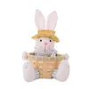 Cadeau cadeau Pâques bonbons stockage panier table décor bol plat oeufs conteneur boîte pour enfant cadeau T5i2