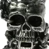Rzeźby mgt magiczna czaszka głowa szklana rzeźba posąg błyskawica Plasmat Ball wrażliwy wampir czaszka dekoracyjna figurka akcentu