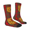 Chaussettes pour hommes Stewart Tartan Scottish Plaid Lion Rampant Mâle Hommes Femmes Printemps Bas Harajuku