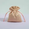 50 pz di Alta Qualità flanella di Stoccaggio Sacchetti di Velluto Perline Tè Caramelle Gioielli Organza Borsa Con Coulisse per la Cerimonia Nuziale Regalo Di Natale Sacchetti233T