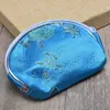 Present Wrap Classic Retro Imitation Silk Women Coin Storage Plånbok Mini Luxury Ladies Purse Utsökta bröllopskopplingsväska