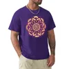 Débardeurs pour hommes Tops Purple et Gold Flower Mandala T-shirt Hippie Vêtements Anime Séchage rapide