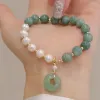 Perlen Strang Luxus Perle Frauen Armbänder Natürliche Edelstein Für Burmesische Jade Schmuck Geschenk Armband Mode Party Drop Lieferung Otn43