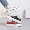 Casual Schuhe Mode Turnschuhe Frauen Leinwand Tenis Feminino Bequeme Damen Vulkanisieren Spitze Up Trainer Zapatos Mujer 2024