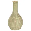 Vasos vaso de bambu decorações de casamento falso cesta de flor rattan decorativo fazenda tecido recipiente