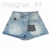 Shorts pour femmes Designer Designer Badge en métal Jean Femmes Taille Jeans Été Sexy Pantalon court Style décontracté Denim ME1N THBV