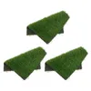 Decorative Flowers 3 Pcs Chicken Nest Mat Fake Grass Mats Cushions Box Plastic Egg Nesting Case Pads