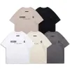 デザイナースウェットシャツメンズTシャツ女性Tシャツレタープリントデザイン半袖ラウンドルーズホワイトグレーコットンストリートウェア衣類OSMJ