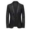 Moda Uomo Casual Boutique Business Stampa personalizzata Blazer slim fit Giacca abito cappotto di grandi dimensioni 6XL 240314