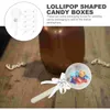 Cadeauverpakking Babyrammelaar Acryl Snoepdozen Invulbare Lollipopdoos Lint Plastic Container Douchegunsten Geslacht Onthullen