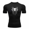 Nouveau Compri Shirt Hommes Fitn Gym Sport Running T-shirt Rgard Tops Tee T-shirt à manches courtes à séchage rapide pour hommes U3co #