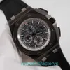 Top AP Orologio da polso Epic Royal Oak Offshore 26405CE Orologio da uomo Ceramica nera Fluorescente Puntatore digitale Meccanico automatico Orologio di fama mondiale Orologio svizzero