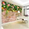 Wallpapers Wellyu Custom Large Wallpaper 3D Stereo Murals Rose Chrysanthemum Living Room TV Wall Paper Decorative Painting Papel De Parede