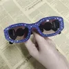 Sunglasses 2024 Square Sun Glasses Female Outdoor Shopping Shades Diamond Driving Eyewear Retro Head Oval