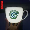 Tazas de cerámica para el hogar, taza de desayuno de avena y leche de alta capacidad, regalo de oficina, taza de porcelana de hueso de agua esmaltada con borde dorado