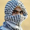 Filtar vuxna män arabiska huvud halsduk bomull shemagh öken jacquard 125x125/140x140cm arabisk kostymtillbehör
