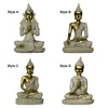 Estatuetas decorativas de buda tailandês, estátuas sentadas, ornamento de estátua colecionável para desktop, casa, escritório, prateleira, armário de quarto