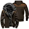 Western Ethnic Mans Fleece Kurtki z kapturem Winter Casual Outdoor Hooded Kurtki Aztec geometryczne luźne bluzy Kurtki P4MP#