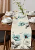 Tabela pano cerceta tulipa verão flor botânica linho corredor primavera floral cômoda cachecol decoração cozinha jantar casamento deocr