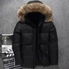 Invierno Táctico Parkas Hombres Pato Blanco Puffer Chaqueta Acolchada Con Capucha Cálido Abrigos Impermeables A Prueba De Viento Piel Al Aire Libre Nieve Outwear 2023 D75E #