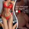 Sexy Erotische Dessous Transparente Höschen Geöffneter Gabelung Tanga Sexy Dessous Frauen Körper Zweiteilige Sexy Spitze Unterwäsche Kostüm z4Ip #