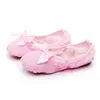 Tanzschuhe Mädchen Ballett Leinwand Bowtie Spitze Winter Weiche Sohle Hausschuhe Kinder Praxis Ballerina Frau