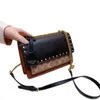 New Kaikai Revolving Door Womens Litchi Pattern Square Handheld Oblique Straddle Middle Ancient 70% Off Online sales factory outlet