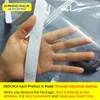 Window Stickers EROCACA Zipper Insulation Screen EVA Film Transparent Soft For Warm In Winter And Cool Summer