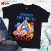 T-shirts Plim anniversaire garçons chemise fête pour enfants chemise personnalisée âge fête enfants été personnalisé nom préscolaire bébé chemise24328