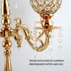 Płyty dekoracyjne 85 cm /100 cm Kryształowe świece Tallgold na przyjęcie weselne dekoracja centralna dekoracje imprezy 5 broni candelabra
