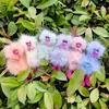 Porte-clés 27cm boucle en alliage plume oiseau poupée peluche suspendu ornement autruche porte-clés doux mignon peluche peluche pendentifs 2024