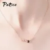 Kedjor Fashion Korean Style 925 Sterling Silver Pendant Chain Necklace Cubic Zirconia Choker Wedding Jewelry for Women Girls Gift Joyas