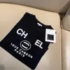 Tshirt damska designerka T -koszulka ubrania france modne ubranie dwa literowe graficzne nadruk okrąg