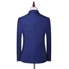 Jacke + Weste + Hosen2023 Männer Mariage Farbblockkragen Anzüge Hosen Weste Männlich Busin Casual Hochzeit Blazer Bräutigam DR 16FX #