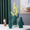 Vazen Keramische vaas Abstract Robot Decoratie Creatief Simulatie Bloemstuk Accessoires Aanrecht Huis