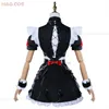 Game Zenl Ze Zero Cos Ellen Joe Cosplay Anime Costume Women Maid Dr Wig Set Uniform Haln Party Play Rollkläder G412#