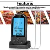 Wskaźniki termometry mięsne Bluetooth LCD cyfrowa sonda zdalne bezprzewodowe grilla termometr kuchenny domowe narzędzia do gotowania z alarmem zegarowym