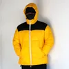 black Yellow Patchwork Colorful Reflective Jacket Winter Coat Men Women Fi Night Reflect Light Abrigo Hombre H8AU#
