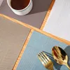 Table Mats Western Food Mat PVC Heat Insulation Pad Anti Scald Anti-skid Tablecloth Bowl Plate