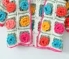 Damskie dzianiny boho inspirowane swetrem Kobiety Bloom Knit Bloom Knit 3D Floral Cardigan Loose Bohemian Style Ręcznie robione koszulka