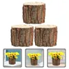 Vaser Garneck Wood Bark Flower Pot Rustic Succulent Planter Farmhouse Bucket Log Plant Container Window Box Home