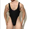 Camoue Men's Sexy Bodysuit Jednobronne bielizny plus kamizelka w rozmiarze Wrestling High Cut Rompers kombinezon L10U#